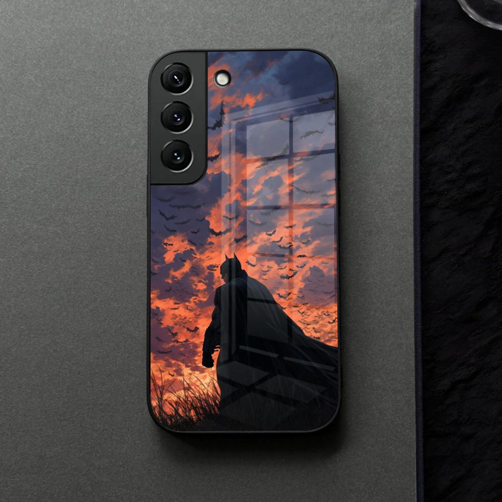 Cool B-Batmans Logo Phone Case Glass For Samsung Galaxy S21 S25 S22 S20 S24 S23 Ultra Fe Plus A16 A34 A54 A24 Coque