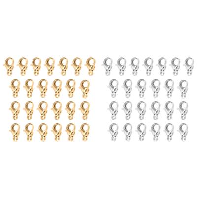 25Pcs Lobster Claw Clasps Stainless Steel Lobster Clips for DIY Bracelets Necklace Jewelry Making 9x
