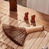 1 PZ Scopa Piccola Bambù Mano Palmo Robusta Scope per Pulizia Accessorio Manico Corto Scrivania Polvere