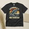 Camiseta de Cumpleaños OFishally 40 Años Año Personalizado Regalo Algodón Pesado Gildan