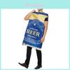 Tuta Halloween Lattina di Birra in Tessuto Poliestere Design Divertente Per Eventi in Costume