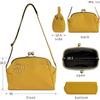 AYANOKOJI Large Clasp Shoulder Bag Pattern Crossbody Shoulder Bag for Commuting Made In Japan (Arabesque Green) Women's