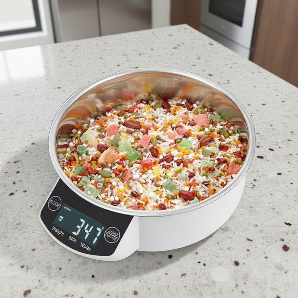 Detachable Digital Bowl Scale LCD Display Kitchen Scale  Baking