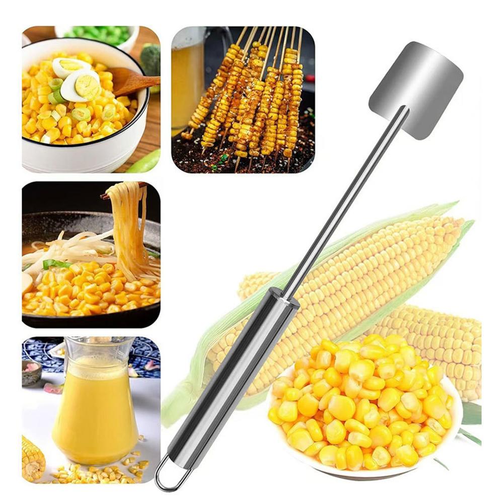 

2Pcs Easy Clean Corn Cob Peeler Stainless Steel Corn Stripping Tool Corn Kernel Remover for Home Kitchen Gadgets China Mainland