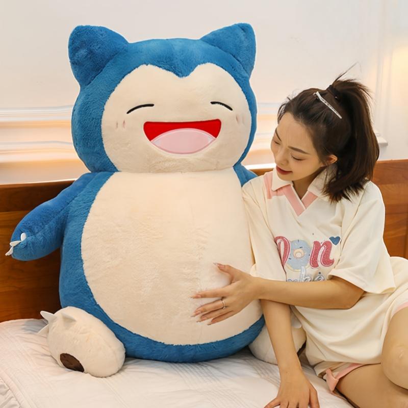 354565Cm Big Size Rabbit Fur Snorlax Plushies Cartoon Anime Kawaii Ornament Comfortable Soft Doll Children'S Toy Gifts