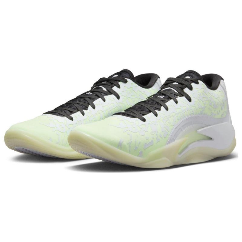 Jordan Zion 3 Men Low-top Basketball Shoes White Yellow Domestic Version DR0676-110