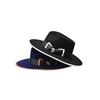 Factory Direct Sales Hot-Selling Bow Webbing Decorative Wool Top Hat Versatile Men'S And Women'S Pure Wool Felt Hat