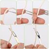 5Pcs Dreadlock Crochet Hook Tool Kit for DIY Braiding Hair Dreadlocks Needle Weaving Crochet Hair Styling Craft Knit Tools