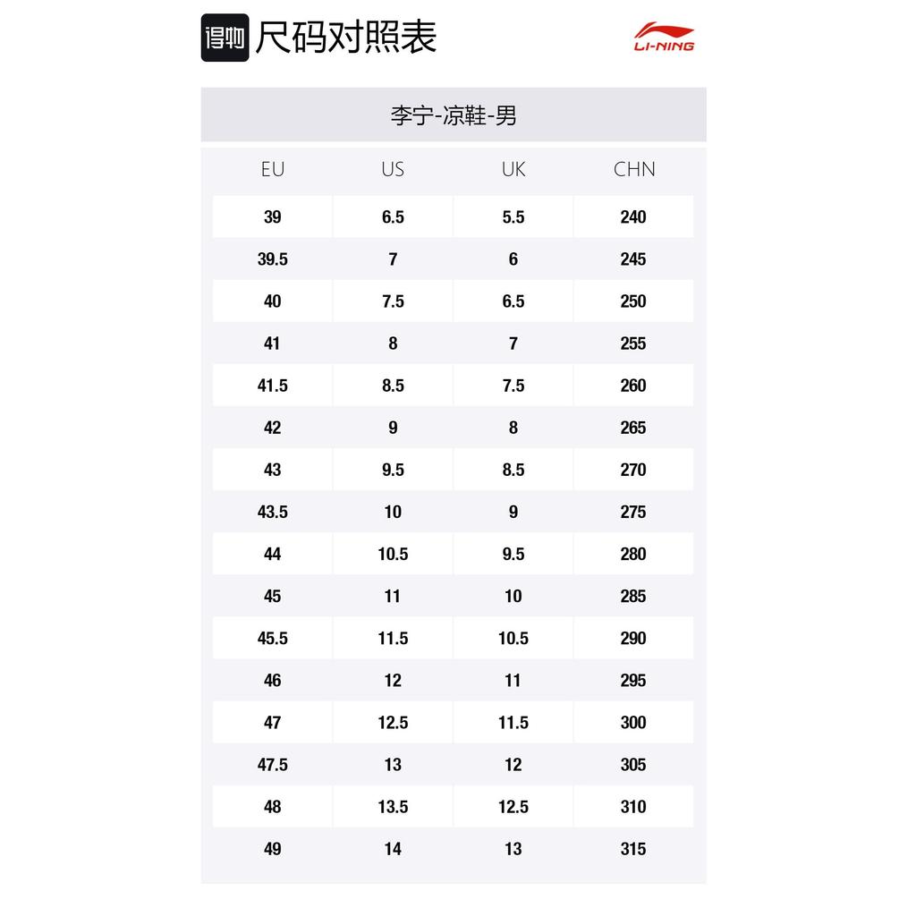 Li Ning Coca Comfortable Sports Sandals Men's Black AGUS003-1