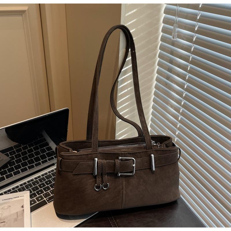 

Високоякісна та модна сумка на одне плече для щоденного використання, Сумка-багет, яку можна носити в руці кавовий