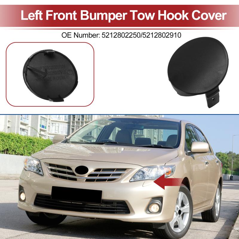 UXCELL Left Front Car Tow Hook Cover Cap for Toyota Highlander 2008-2010 No.521280E030