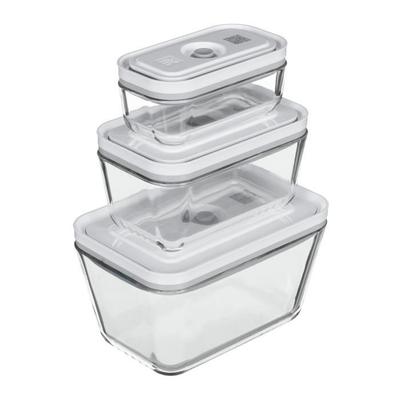 Vacuum Sealing Containers - ZWILLING - Set of 3 - Glass - Rectangular - Resistant from -20°C To +180°C