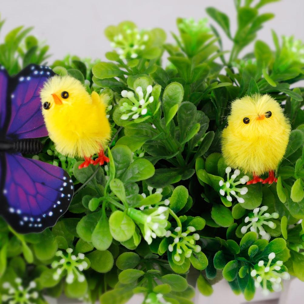 60 PZ Pulcini di Pasqua Mini Decorazione Pasquale Gialla Giocattolo Decorazione Casa Giardino Primavera Bomboniere Festa e