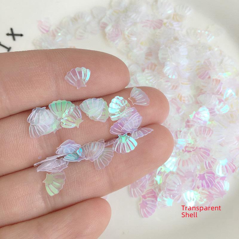 10g Gold Star & Flower Sequin Glitter Beads for DIY Crystal Mud & Nail Art