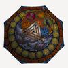 Norse Symbolism pattern umbrella, portable and foldable design, 8 ribs, a casual accessory for Halloween, Christmas, and birthday gifts.