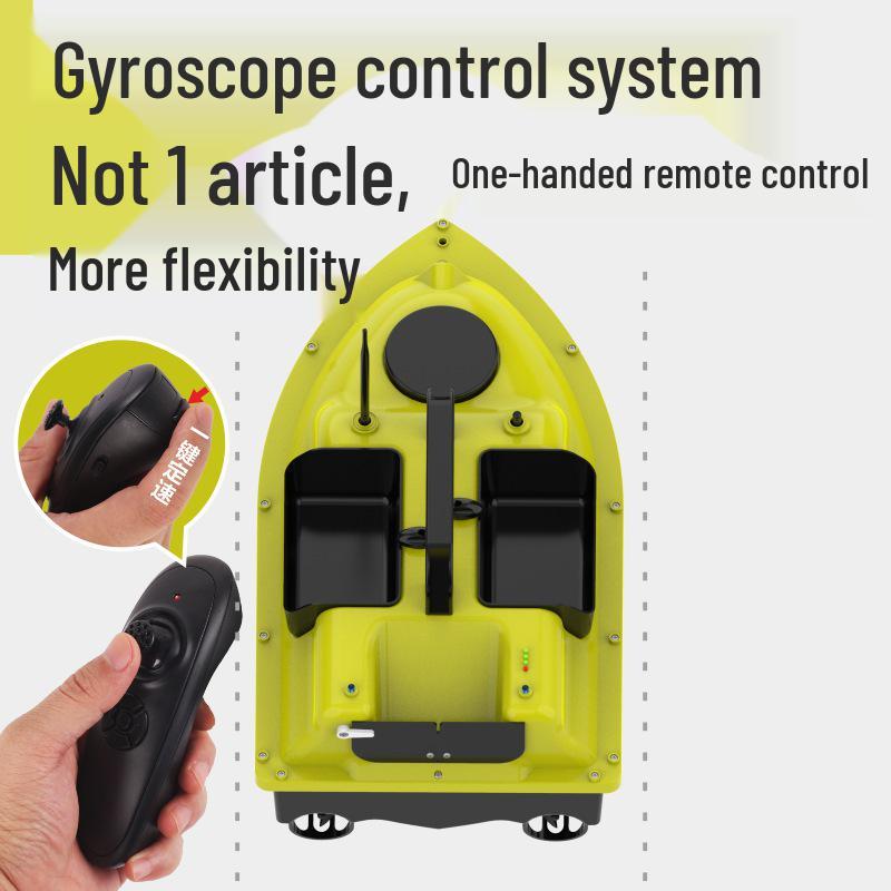 Fishing Boat GPS with Auto Return, 500m Remote Control, Bait Delivery, and Triple Storage Compartments