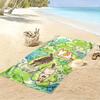 Playful Cats and Clover Design A Must-have Beach Towel for Beach Travel