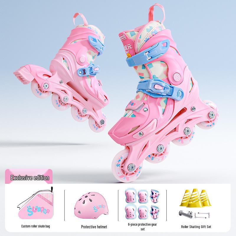 Flashing Roller Skates for Beginners: Adults & Kids, Boys & Girls, Professional Quality