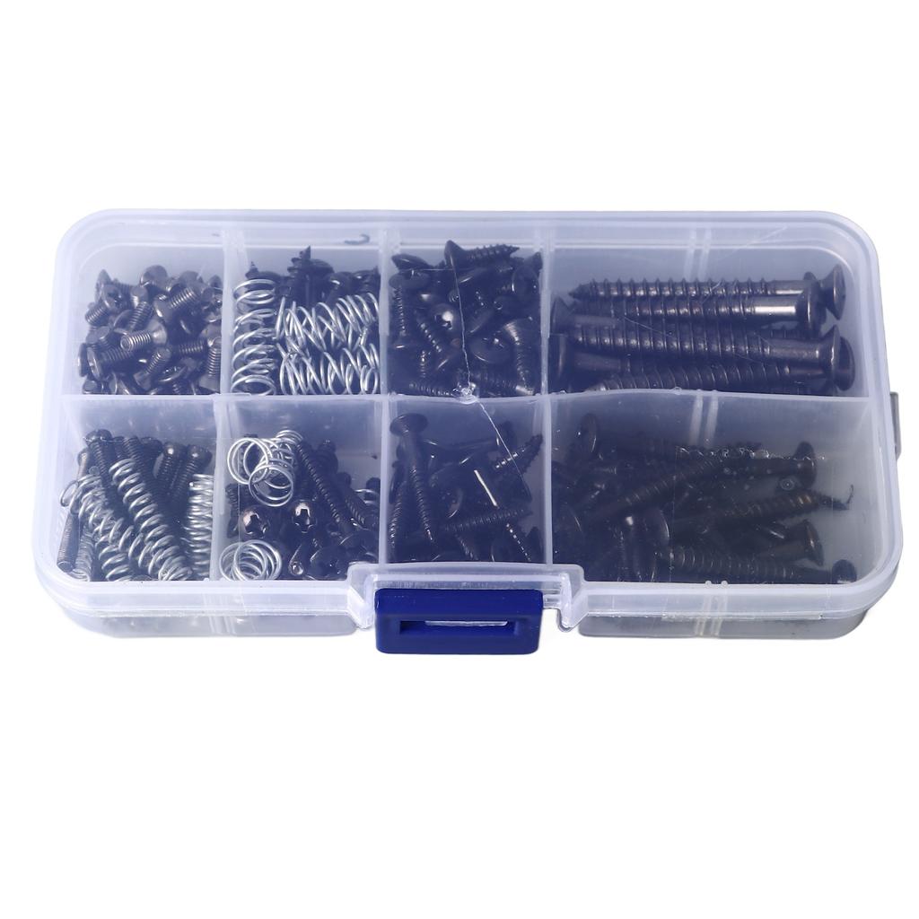 Gitarrenschrauben-Set Brückenschraube Federsortiment Metallinstrumentenzubehör für Reparatur Wartung