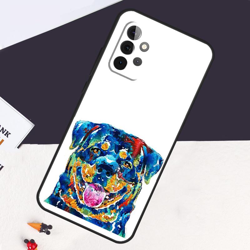 

Cartoon Rottweiler Dog Case For Samsung Galaxy A22 A16 A33 A36 A56 A26 A15 A55 A53 A35 A32 A52 A54 A34 A14 A05 A06 Samsung A12