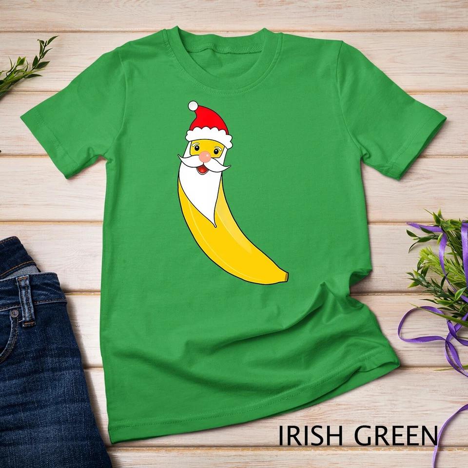 Christmas Banana Santa Claus Hat Funny Merry Christmas gift Unisex T-shirt 5 L