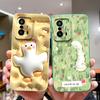 For Xiaom 11T Pro Phone Case Cute Cat Covers Soft Liquid Silicone Funda For Mi 11 T Pro Full Protection Anti Drop Back Cover