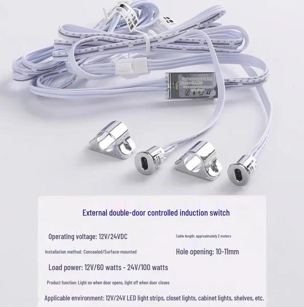 Smart Sensor Light Strips for Cabinets, Wardrobes, and Shelves