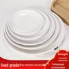 A5 Commercial Melamine Shallow Round Plates - 6.7-inch, 10-Pack