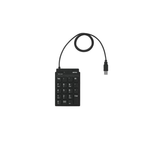 BUFFALO Buffalo Slim Ten Keyboard with Tab Key Black BSTK11BK