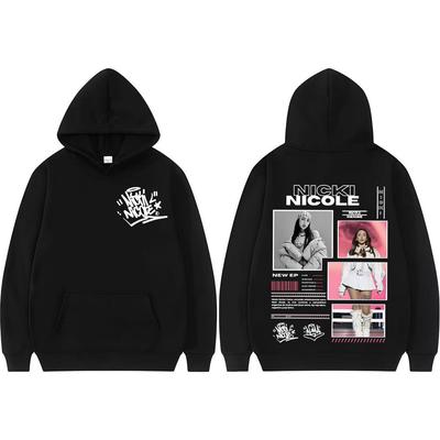 Sängerin Nicki Nicole Album Tour Grafik Hoodie Herren Damen Vintage Mode Übergroß Hohe Qualität Kapuzensweatshirt Streetwear