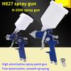 Professionelle HVLP-Spritzpistolen 0,8/1,0 mm Düse Mini 125 ccm Becher Spritzpistole Schwerkraft Airbrush Pneumatische Pistole zum Lackieren von Autos Aerograph