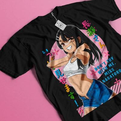 Bayan Nagatoro Tişört Benimle Oynama Kawaii Hentai Anime Kız Tişörtü Tüm Bedenler