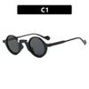 New Fashion Personalized Round Frame Women'S Sunglasses Outdoor Neutral Travel Street Photography Uv400 Sunscreen Glasses