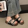 Internet Celebrity Explosion High Sense Non-slip Word Thick-soled Slippers Women's Summer Wear 2025 New Height-increasing Birkencool Slippers