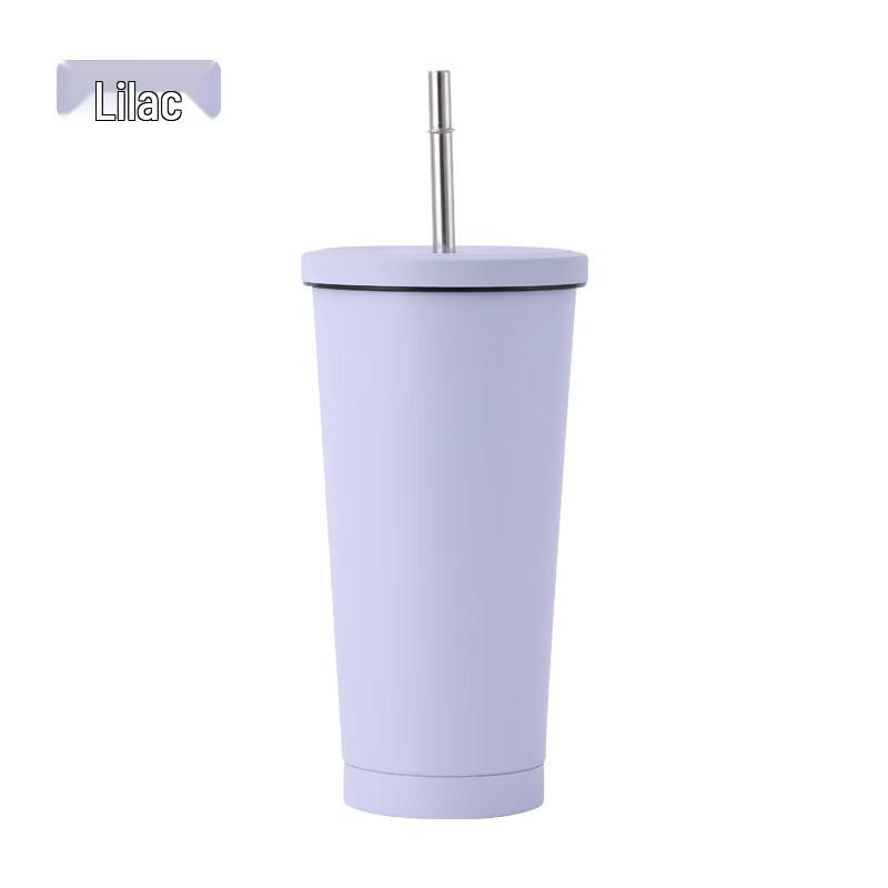 Shangqi 304 Stainless Steel Insulated Coffee Car Cup with Straw