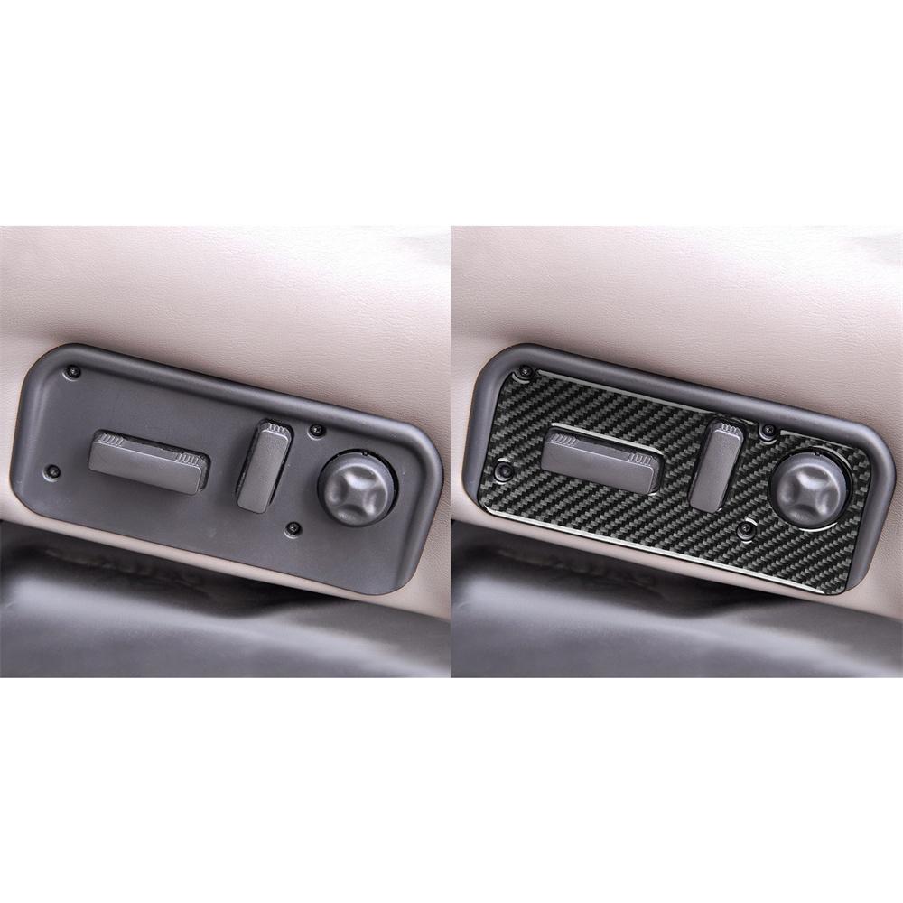 Carbon Fiber Interior Seat Control Adjustment Button Cover For Hummer H2 2003-07