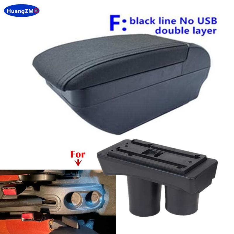 For Citroen C2 C3 Car Armrest Box Central Storage Box Interior Retrofit USB Charging Ashtray Car Accessories