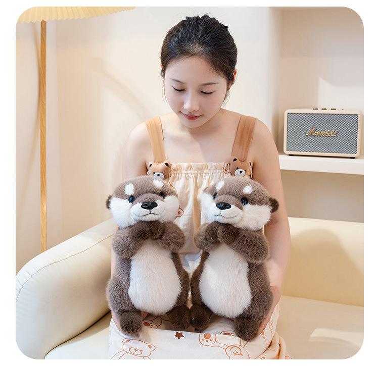 Magnetic Hugging Otter Plush - Cute, Soft Companion Doll for Kids, Ideal Birthday Gift