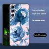 Blaue Rose Kunst Für Samsung Galaxy S23 S24 S25 Ultra S22 Plus S21 Schwarzes Weiches Case Wasserdichtes Weiches Case