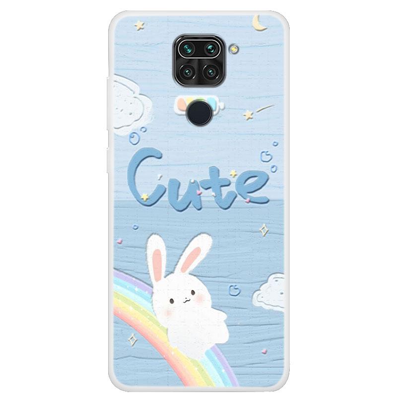 For Xiaomi Redmi Note 9 Case Red Mi Note 9 Bumper Silicone TPU Soft Phone Cover For Xiaomi Redmi Note9 Case Cartoon funda Shell
