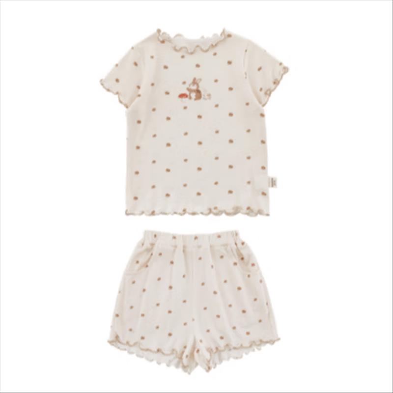 Girls Cartoon Summer Pajama Set 100cm