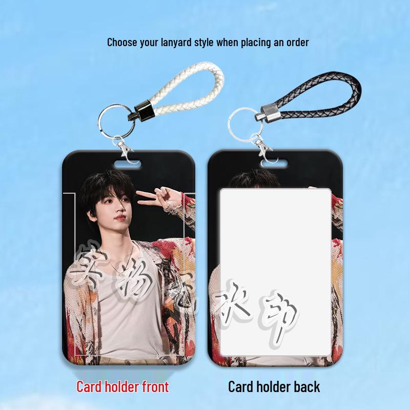 Zhang Guiyuan Student Sliding Card Holder - Handsome Sleeve for Campus, Transportation, or ID Cards