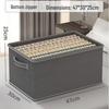 Fabric Drawer-Style Wardrobe Storage Box with Lid for Clothes and Pants