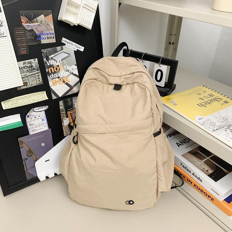 Large capacity bag new casual versatile backpack female college student schoolbag travel backpack advanced fashion