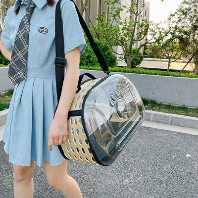 Bolsa de Transporte Transparente e Respirável para Animais de Estimação: Bolsa de Ombro Leve e de Grande Capacidade para Gatos e Cachorros
