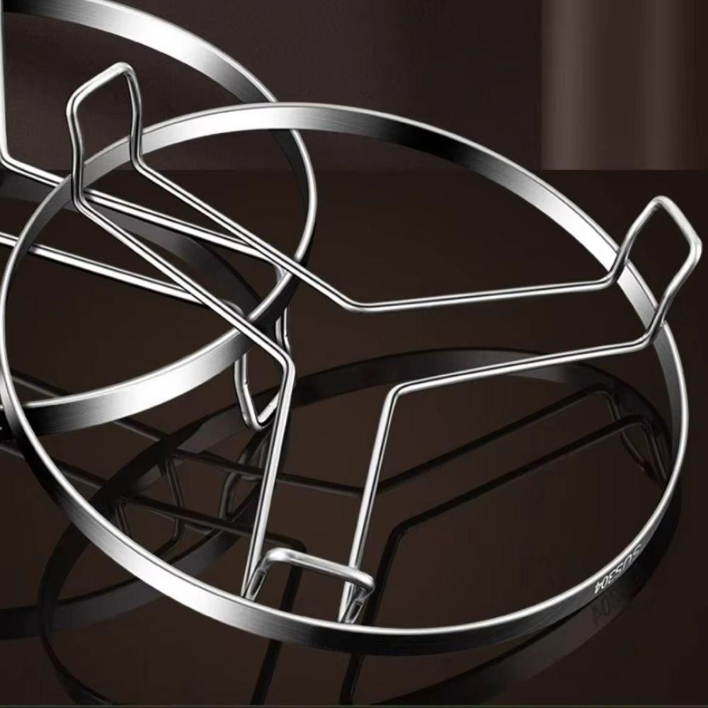 Round Stainless Steel Steaming Rack Stackable Steaming Pot Stand Kitchen Steamer Holder  Dumplings