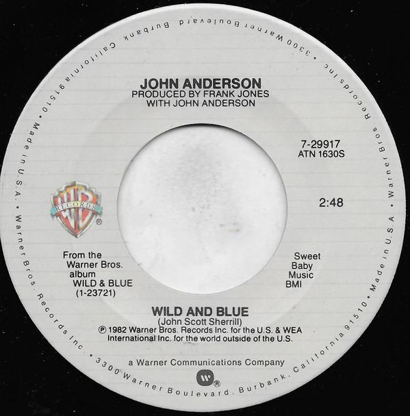 

7inch Record JOHN ANDERSON - Wild And Blue 729917 Warner Bros. Re 1982 US Folk Used