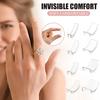 8 Pcs/Set Ring Size Adjuster Mat Transparent Invisible Non-irritation Reusable Soft Anti-slip Different Sizes Ring Size Reducer Mat Ring Guard