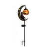 Solar Garden Stake Light Featuring Black Cat and Pumpkin Motif 85cm Tall