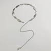 Stylish Antique Silver Tone Leaf Pattern Belt Chain Portable Fashion Accessory for Casual Outfits and Festival Wear
